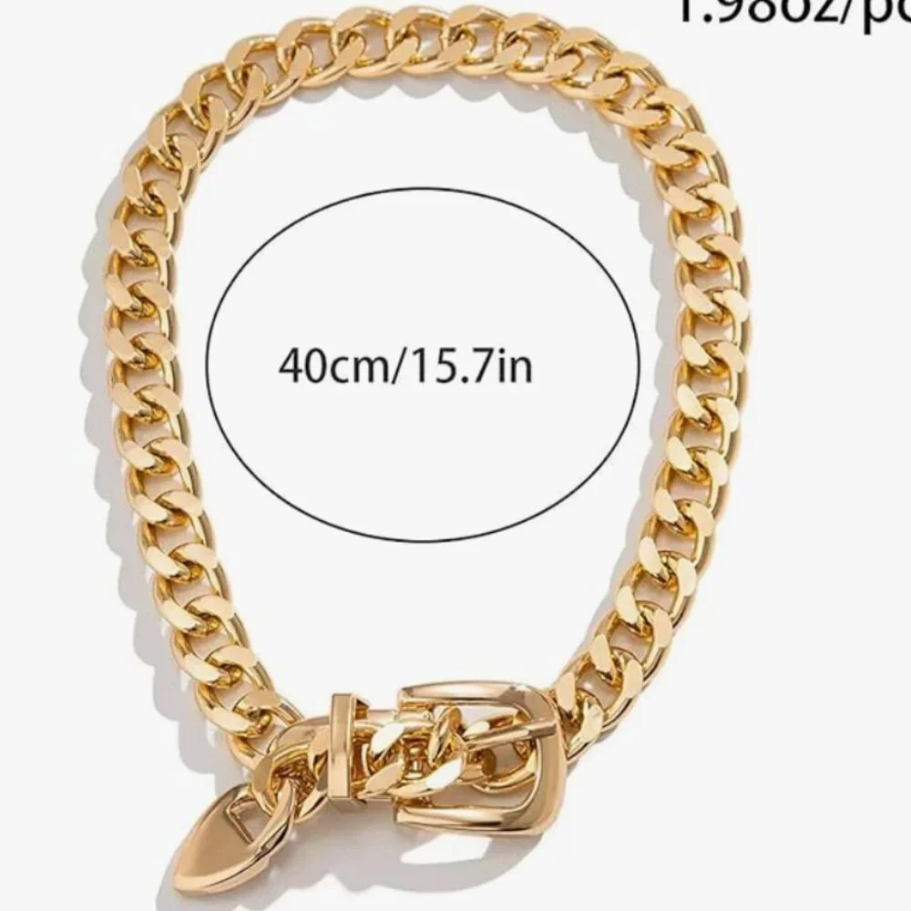 Chain Choker Necklace Chain Belt Necklace